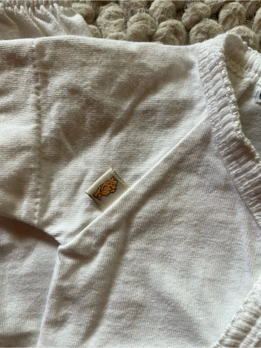 VINTAGE Disney Pooh White Baby Kimono Set with Balloon Patch